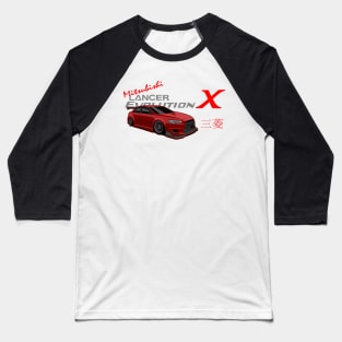 Mitsubishi Lancer EVO X, Evolution X, JDM Baseball T-Shirt